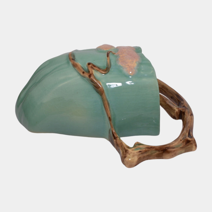 Roseville Ming Tree Green 1949 Mid Century Modern Art Pottery Wall Pocket 566-8
