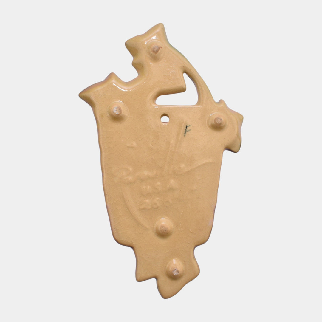 Roseville Wincraft Tan 1948 Mid Century Modern Art Pottery Wall Pocket 266-4