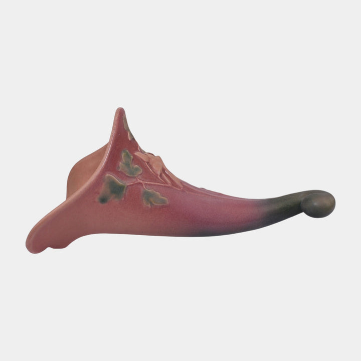 Roseville Columbine Pink 1941 Mid Century Modern Art Pottery Wall Pocket 1290-8