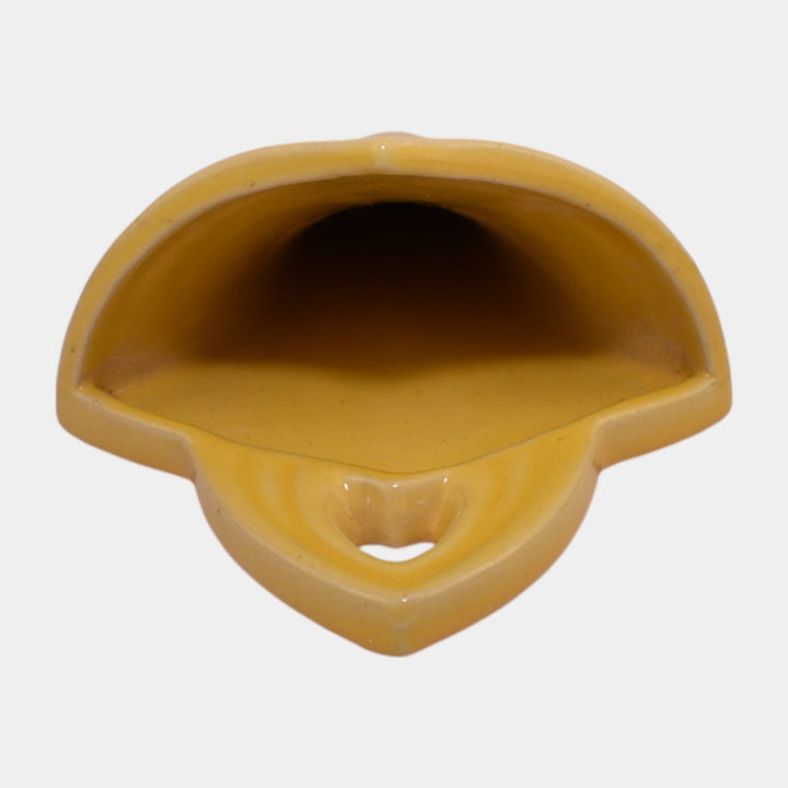 Roseville Rosecraft Colors Yellow Art Pottery Ceramic Wall Pocket 1236-9