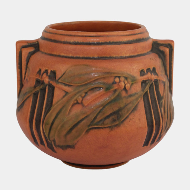 Roseville Laurel Red 1934 Vintage Art Deco Pottery Ceramic Vase 250-6
