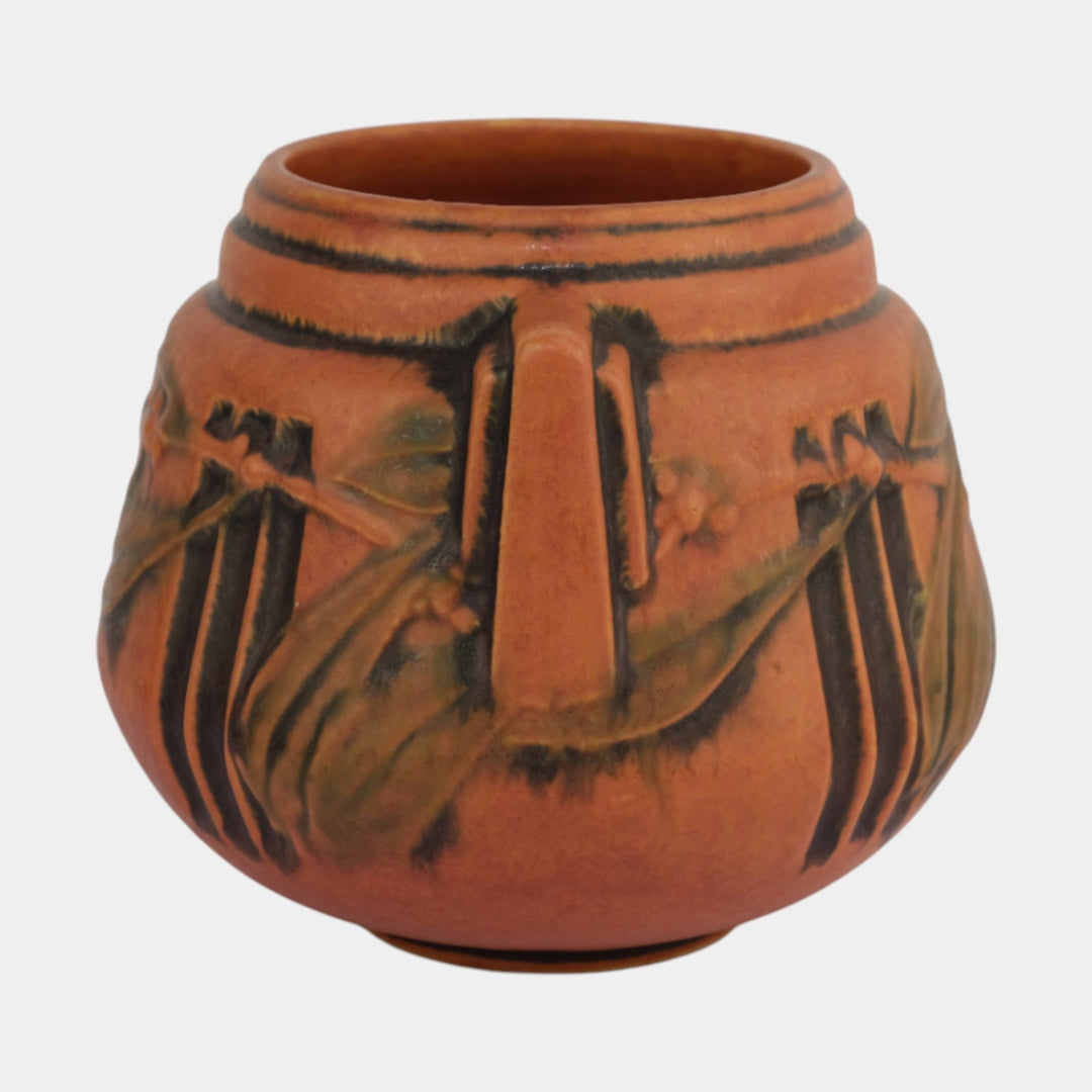Roseville Laurel Red 1934 Vintage Art Deco Pottery Ceramic Vase 250-6