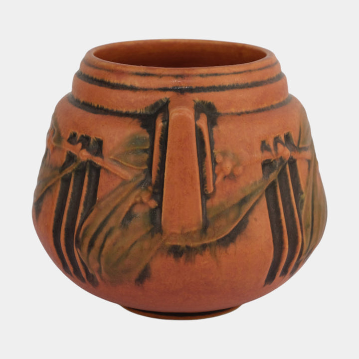 Roseville Laurel Red 1934 Vintage Art Deco Pottery Ceramic Vase 250-6