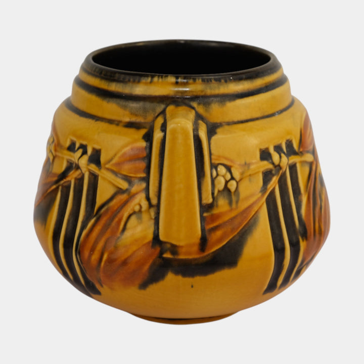 Roseville Laurel Yellow 1934 Vintage Art Deco Pottery Ceramic Vase 250-6