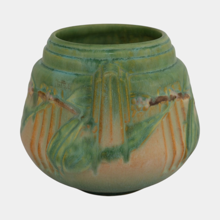 Roseville Laurel Green 1934 Vintage Art Deco Pottery Ceramic Vase 250-6