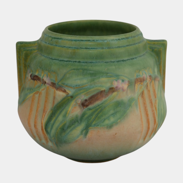 Roseville Laurel Green 1934 Vintage Art Deco Pottery Ceramic Vase 250-6