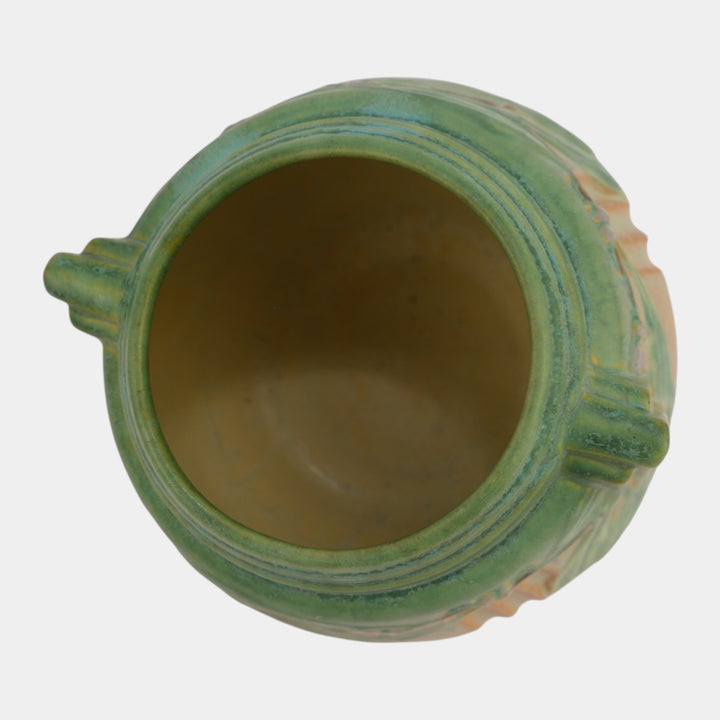 Roseville Laurel Green 1934 Vintage Art Deco Pottery Ceramic Vase 250-6