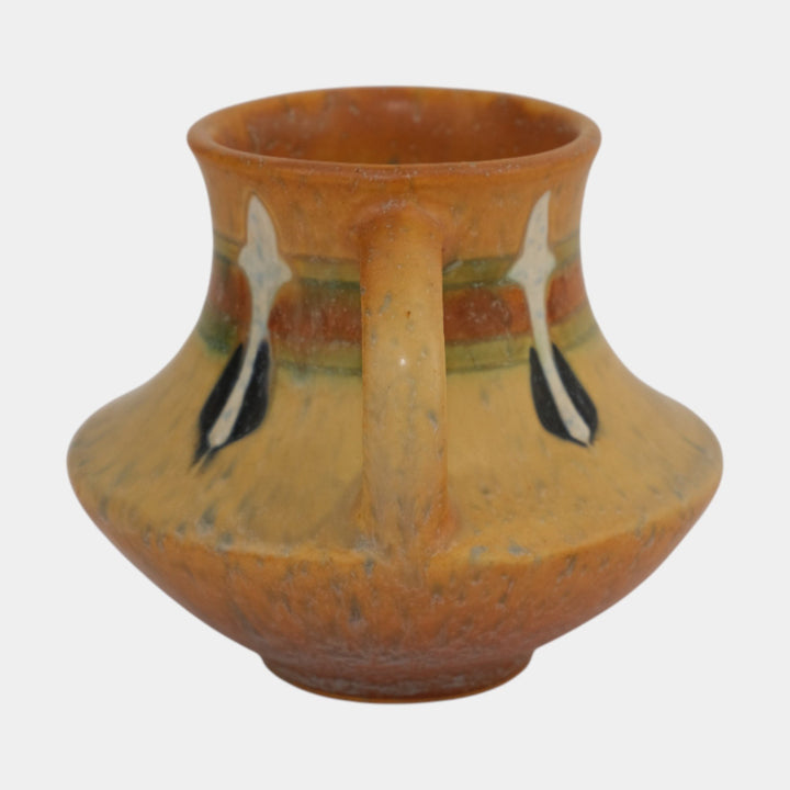Roseville Montacello Tan 1931 Vintage Arts And Crafts Pottery Ceramic Vase 555-4