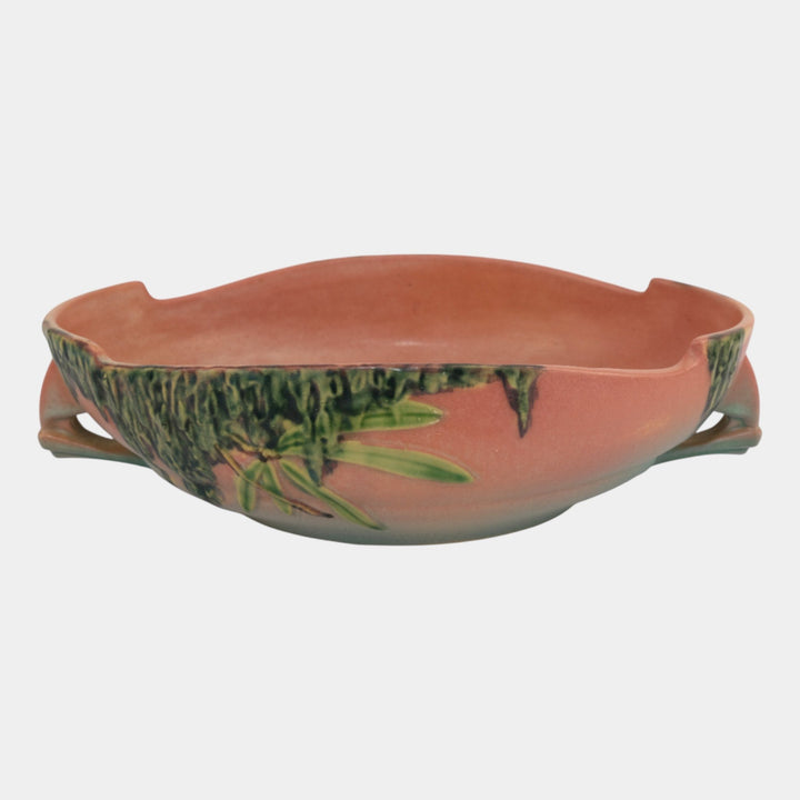 Roseville Moss Pink 1936 Vintage Art Deco Ceramic Bowl 293-10