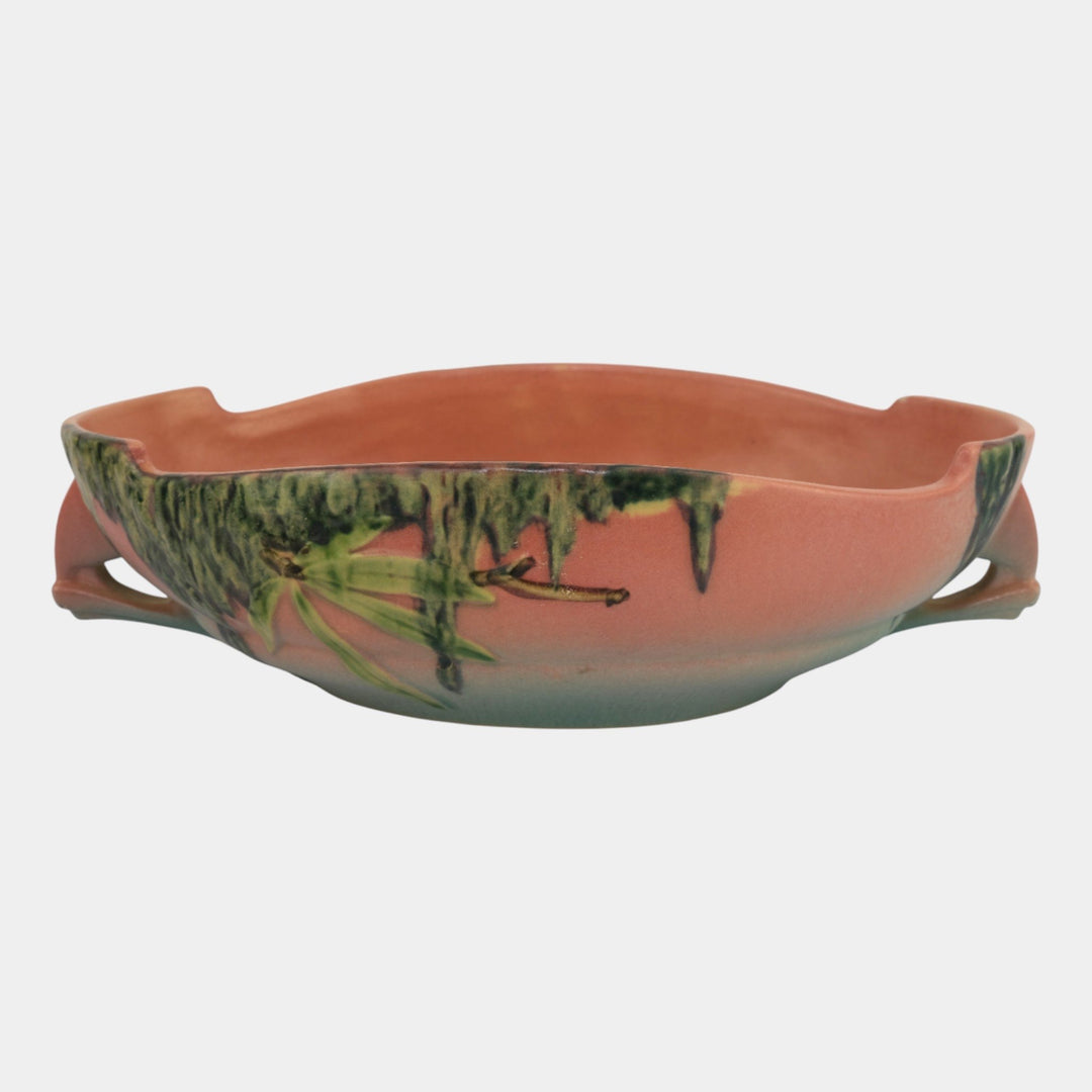 Roseville Moss Pink 1936 Vintage Art Deco Ceramic Bowl 293-10