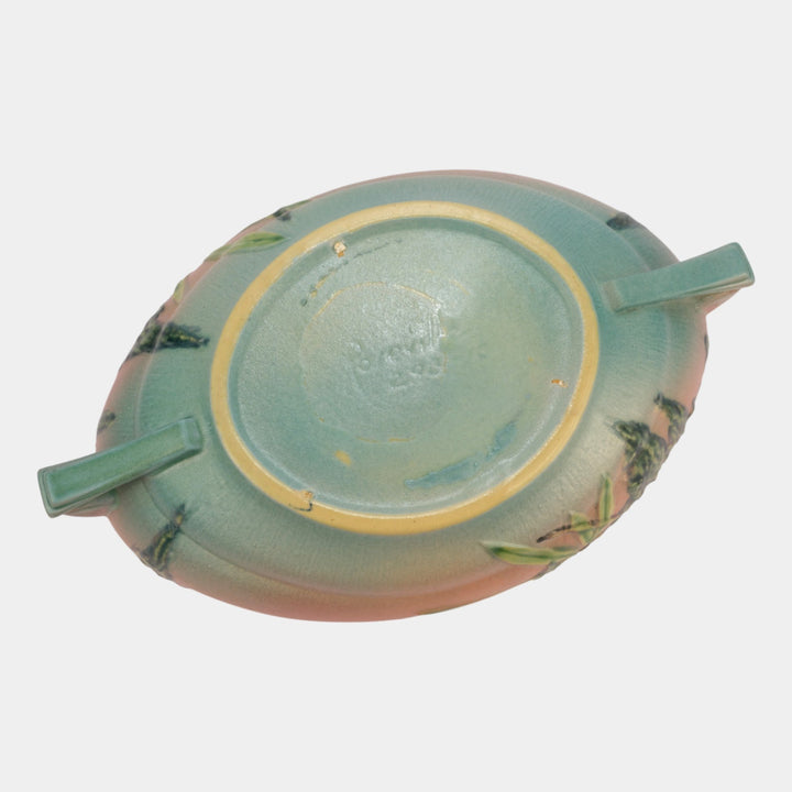 Roseville Moss Pink 1936 Vintage Art Deco Ceramic Bowl 293-10