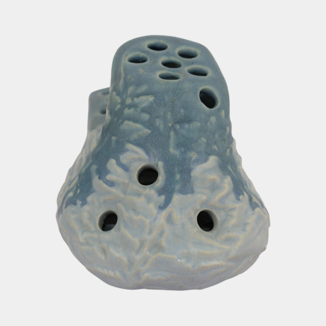 Roseville Carnelian I Blue 1926 Arts And Crafts Pottery Ceramic Flower Frog 60-6