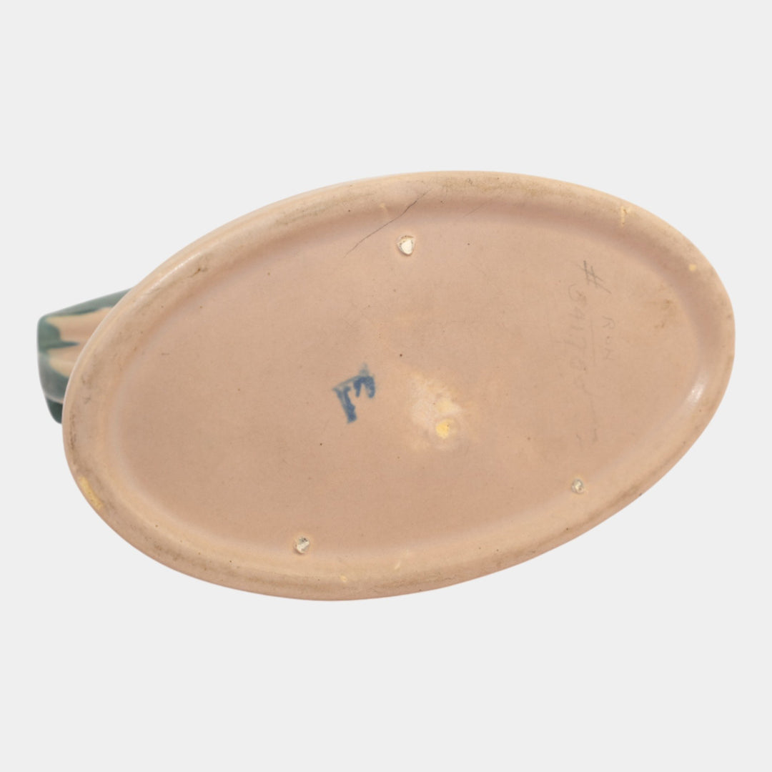 Roseville Carnelian I Pink Blue 1926 Vintage Pottery Ceramic Flower Frog 63-5