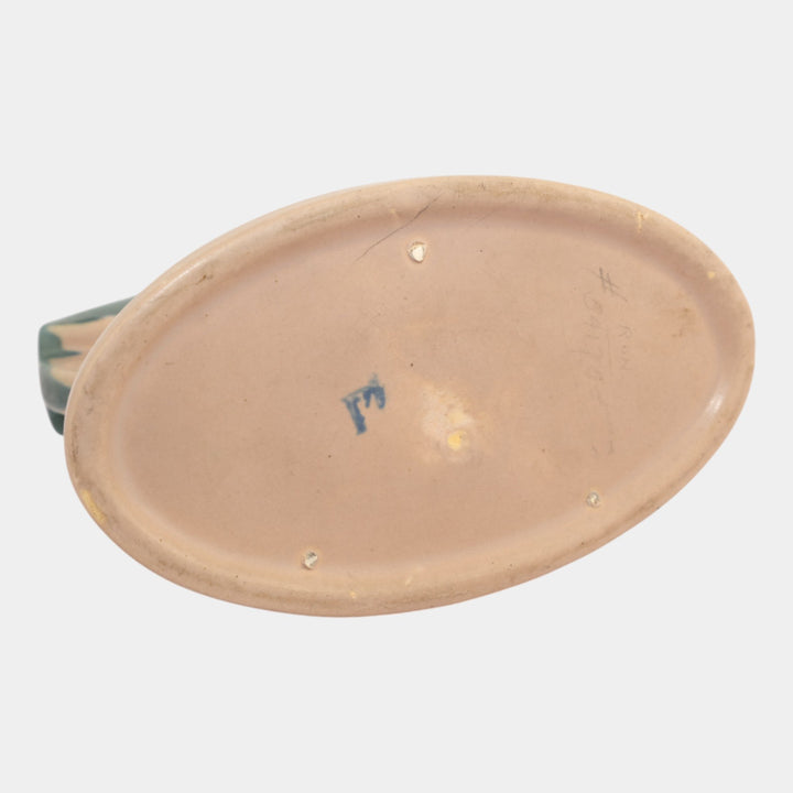 Roseville Carnelian I Pink Blue 1926 Vintage Pottery Ceramic Flower Frog 63-5
