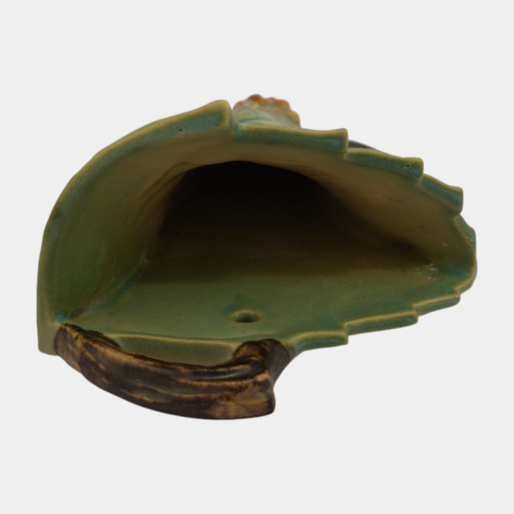 Roseville Bushberry Green 1941 Vintage Art Pottery Ceramic Wall Pocket 1291-8