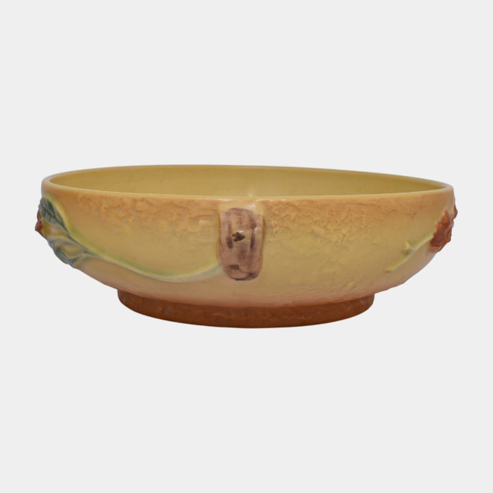 Roseville Bittersweet Yellow 1951 Vintage Art Pottery Ceramic Bowl 826-6