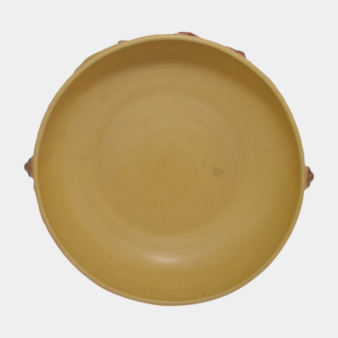 Roseville Bittersweet Yellow 1951 Vintage Art Pottery Ceramic Bowl 826-6