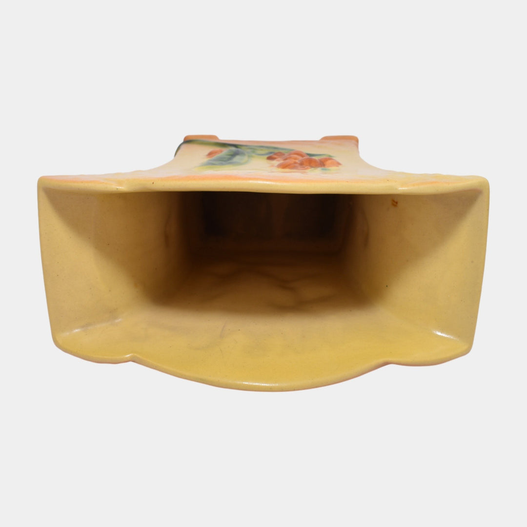 Roseville Bittersweet Yellow 1951 Vintage Art Pottery Ceramic Flower Vase 874-7