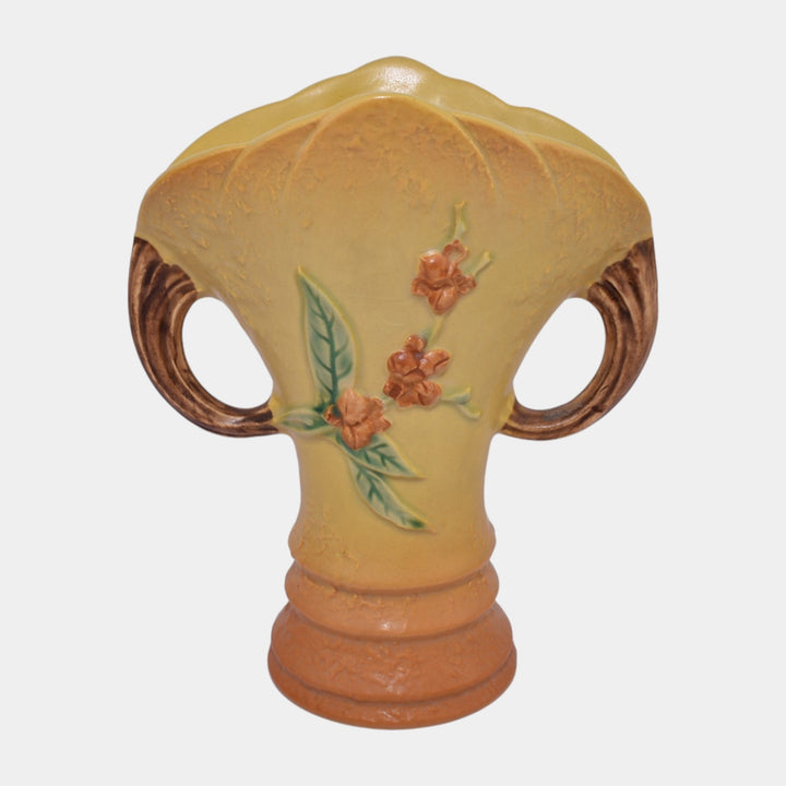 Roseville Bittersweet Yellow 1951 Vintage Art Pottery Ceramic Vase 884-8