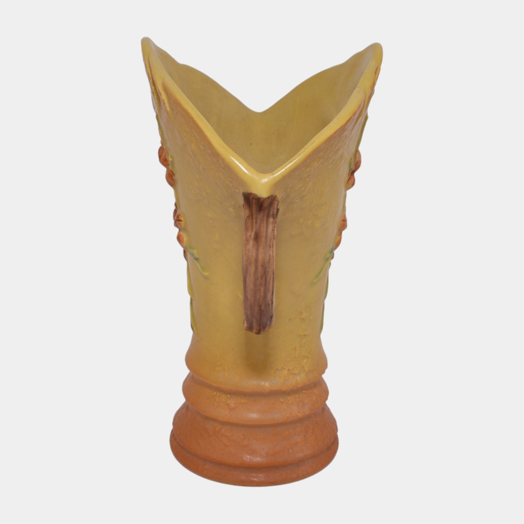 Roseville Bittersweet Yellow 1951 Vintage Art Pottery Ceramic Vase 884-8