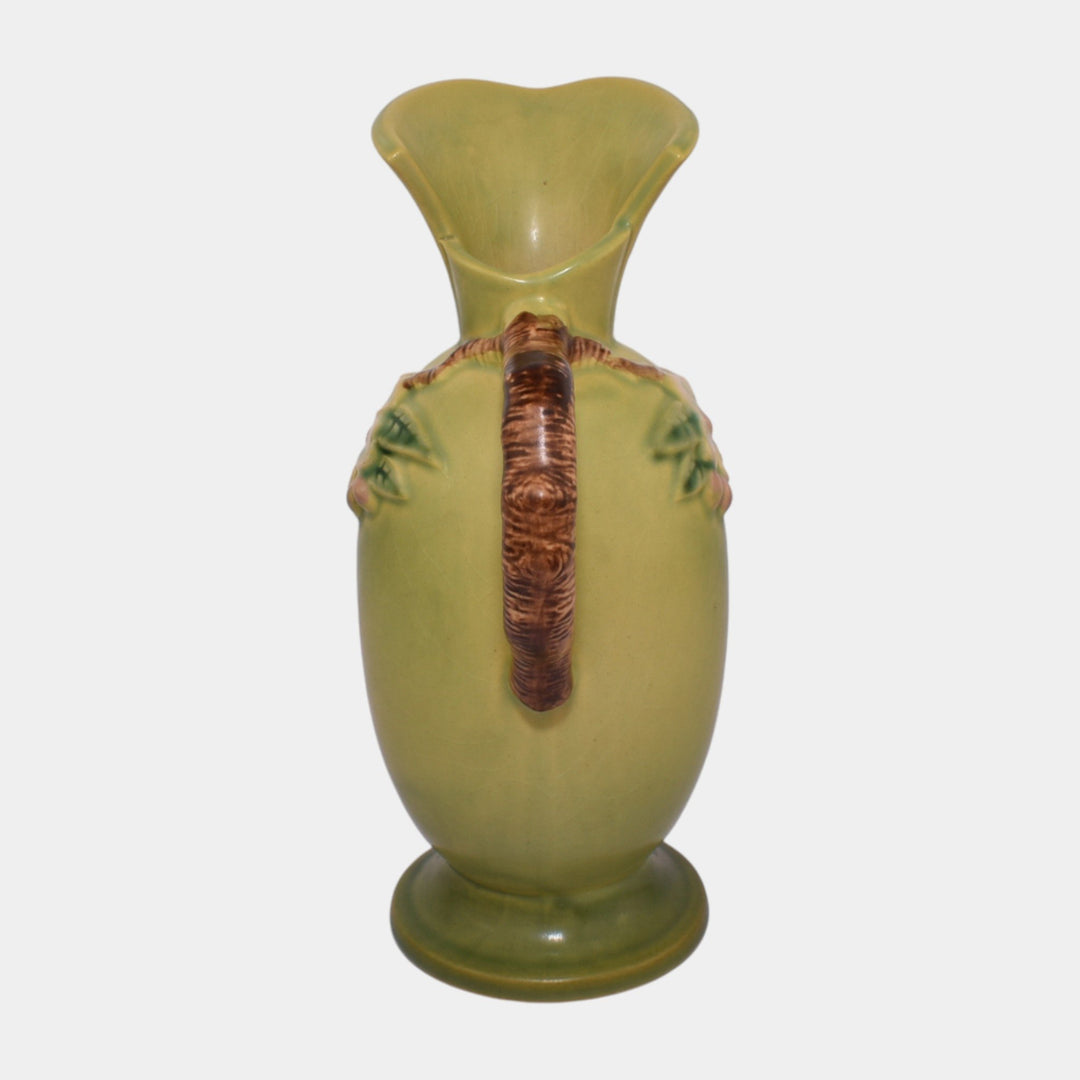 Roseville Apple Blossom Green 1949 Mid Century Modern Pottery Ceramic Ewer 316-8