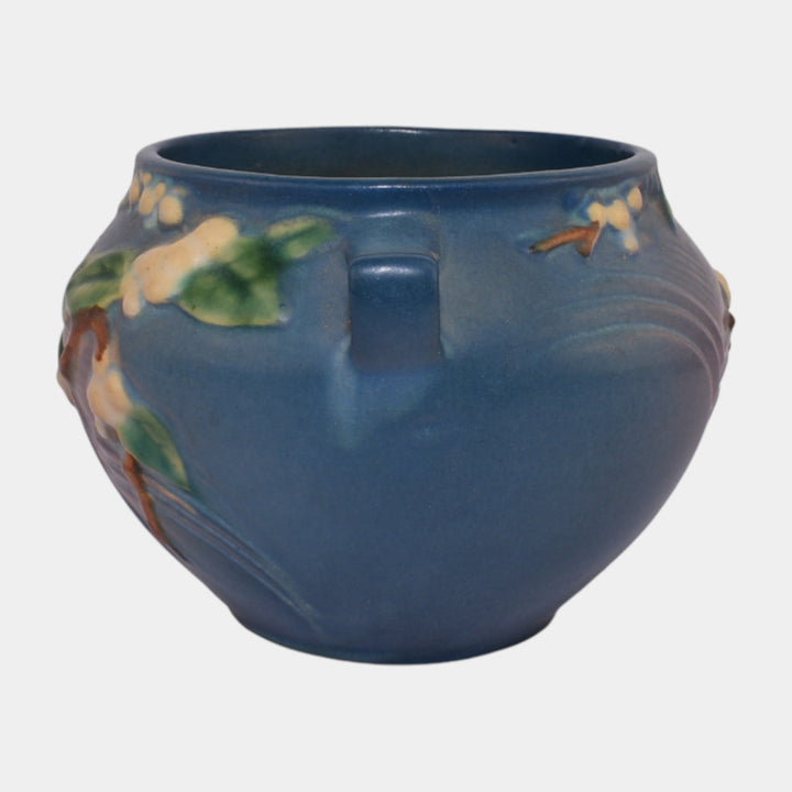 Roseville Snowberry Blue 1947 Vintage Pottery Ceramic Jardiniere Planter 1J-4