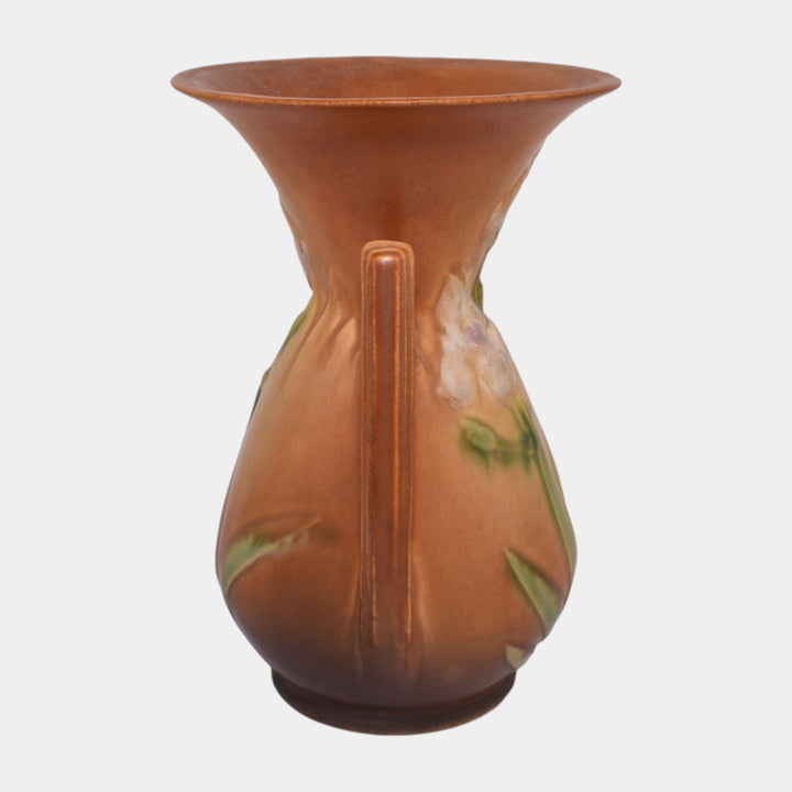 Roseville Iris Tan 1939 Vintage Art Pottery Ceramic Vase 920-7