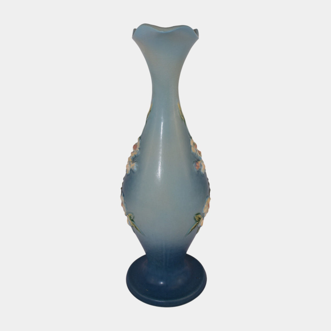 Roseville Apple Blossom Blue 1949 Vintage Art Pottery Ceramic Ewer 318-15