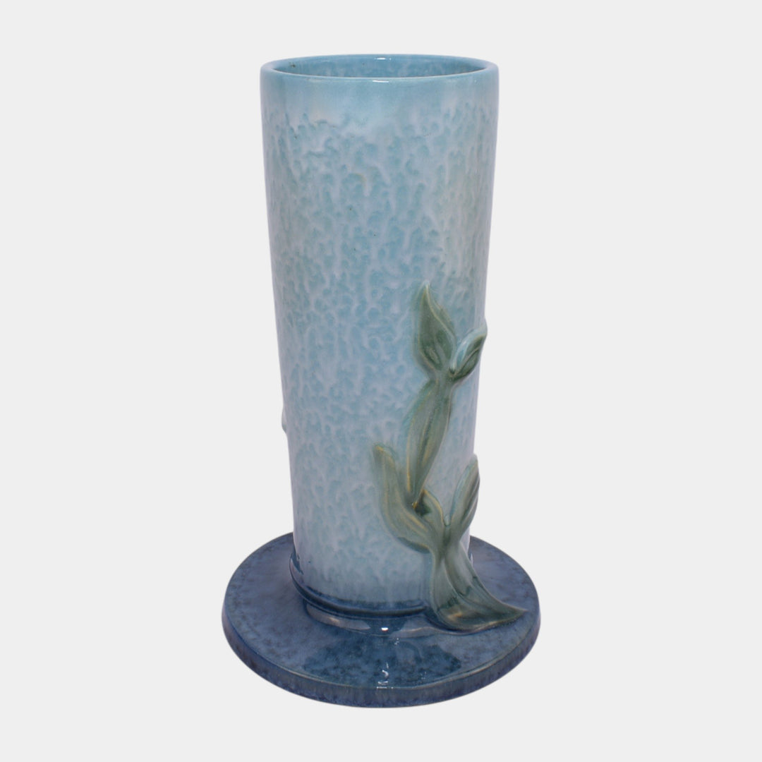 Roseville Wincraft Blue 1948 Vintage Mid Century Modern Pottery Vase 285-10