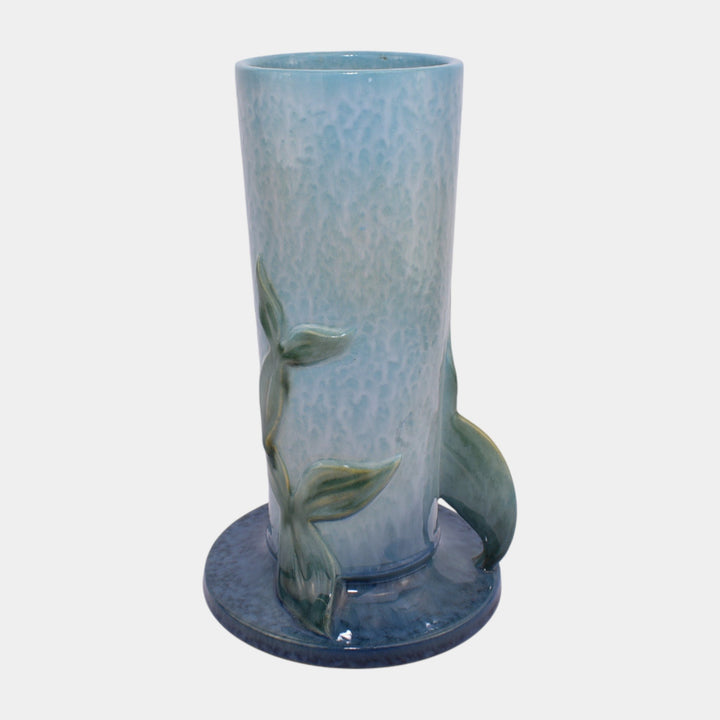 Roseville Wincraft Blue 1948 Vintage Mid Century Modern Pottery Vase 285-10