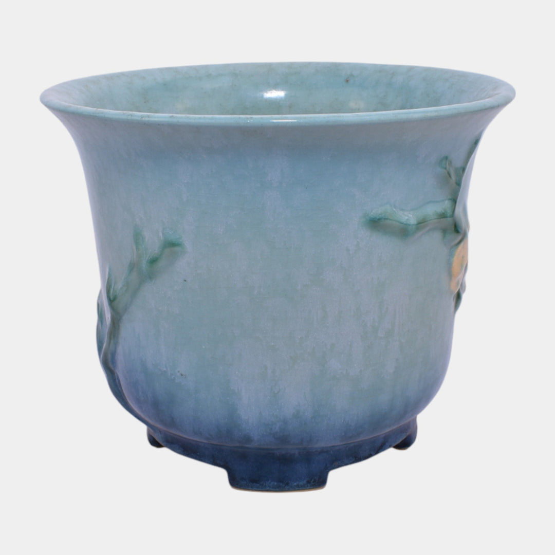 Roseville Wincraft Blue 1948 Vintage Pottery Ceramic Flower Pot Planter 257-6