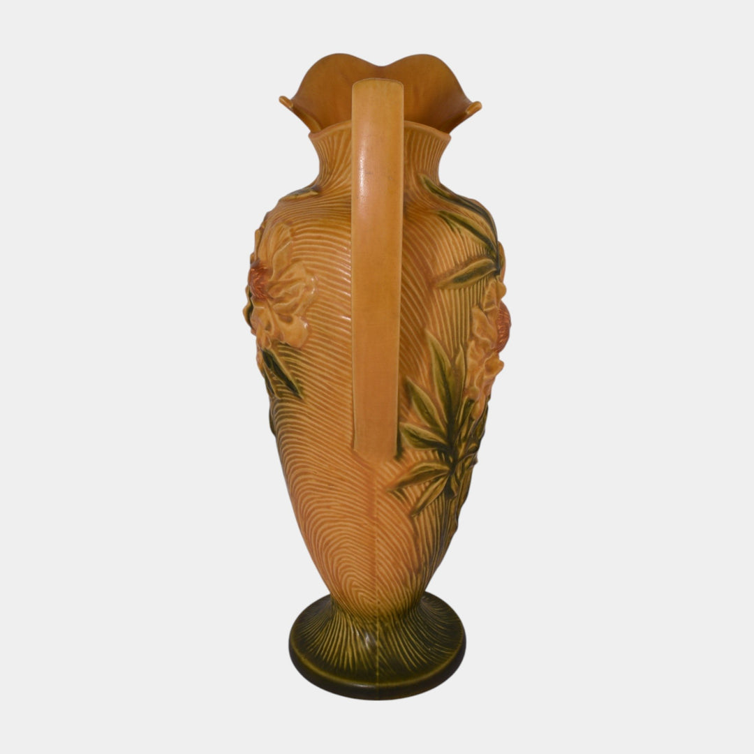 Roseville Peony Yellow 1942 Vintage Mid Century Modern Pottery Ceramic Ewer 9-15