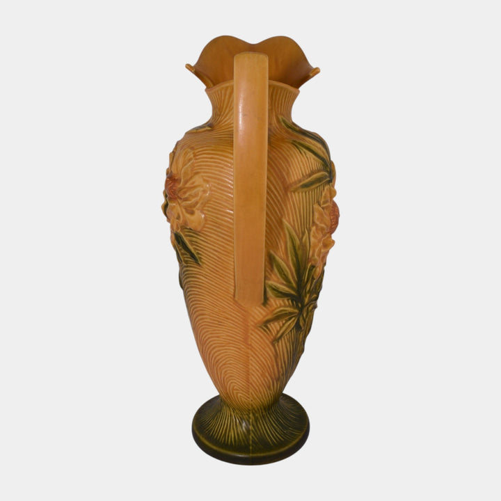 Roseville Peony Yellow 1942 Vintage Mid Century Modern Pottery Ceramic Ewer 9-15