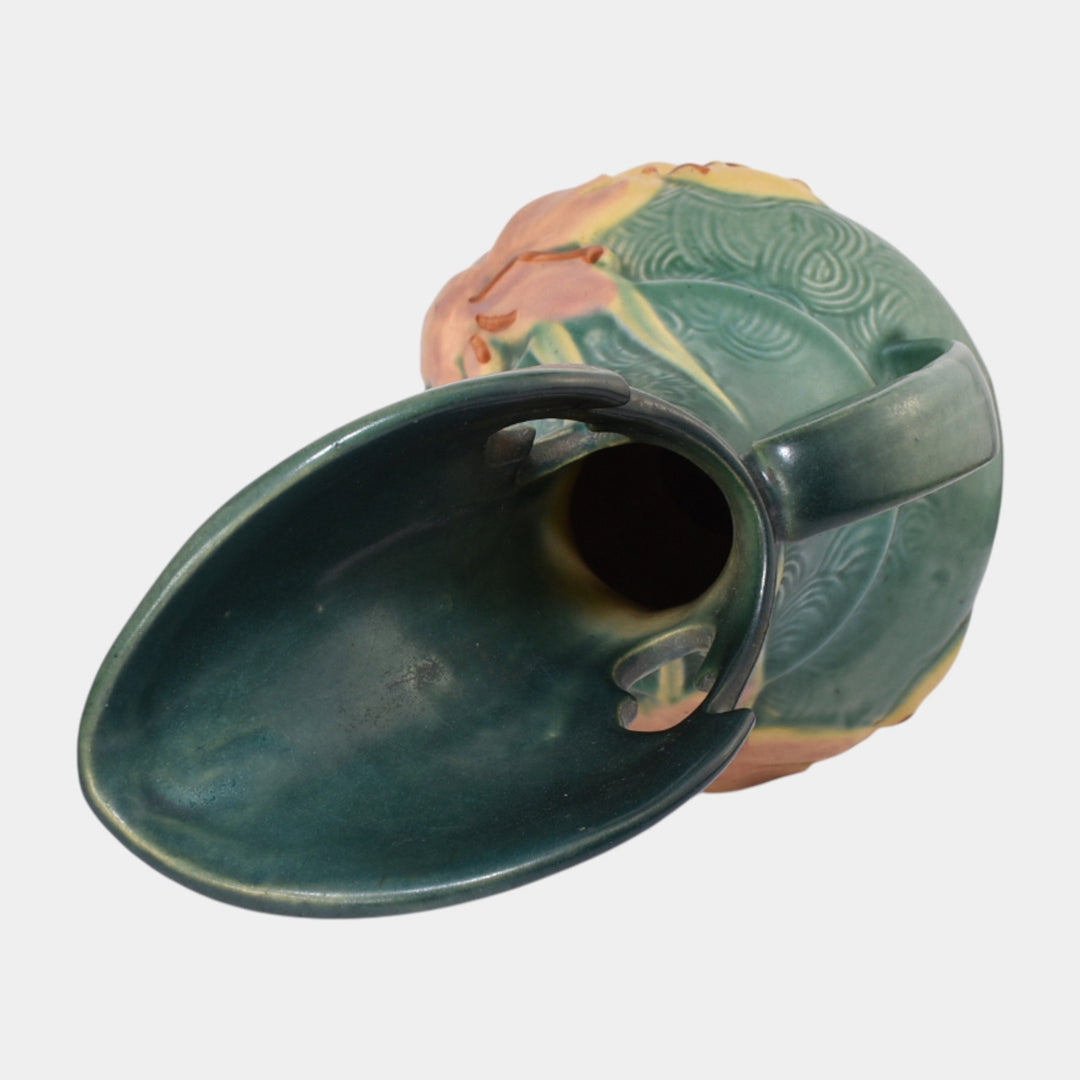 Roseville Zephyr Lily Green 1946 Mid Century Modern Art Pottery Ewer 24-15