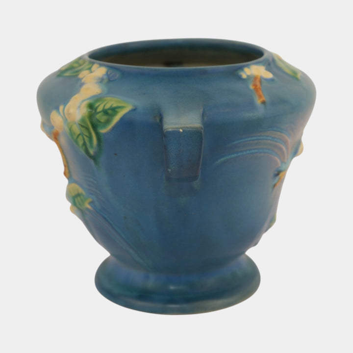 Roseville Snowberry Blue 1947 Vintage Art Pottery Ceramic Vase 1RB-6
