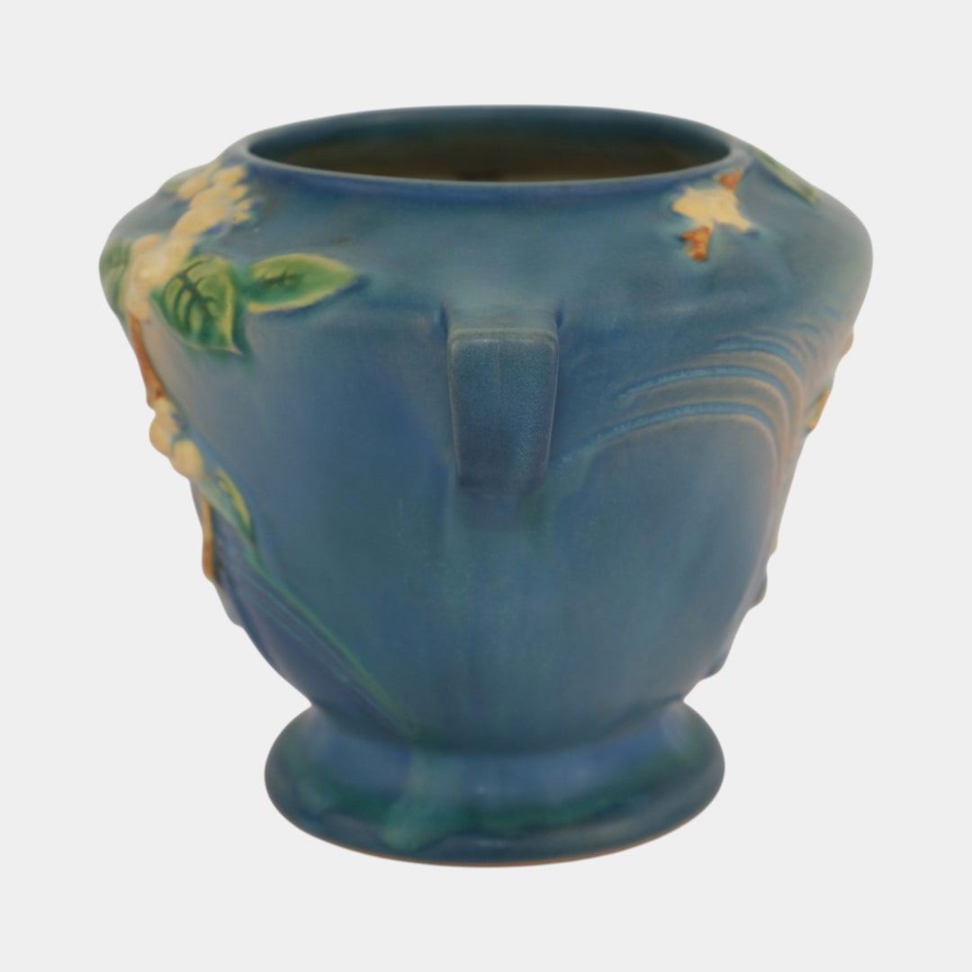 Roseville Snowberry Blue 1947 Vintage Art Pottery Ceramic Vase 1RB-6