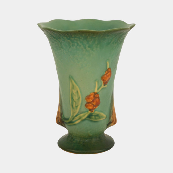 Roseville Bittersweet Green 1951 Vintage Art Pottery Ceramic Vase 882-6
