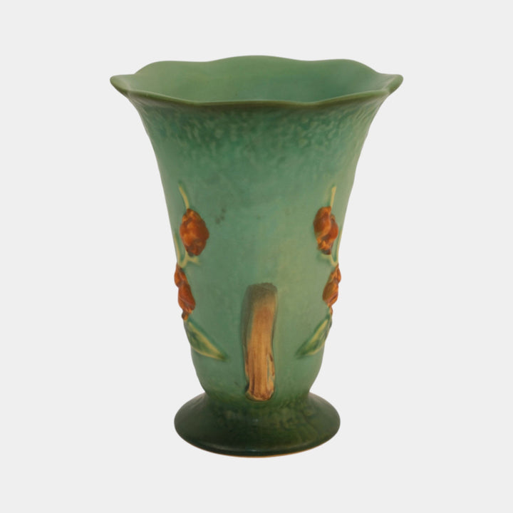 Roseville Bittersweet Green 1951 Vintage Art Pottery Ceramic Vase 882-6