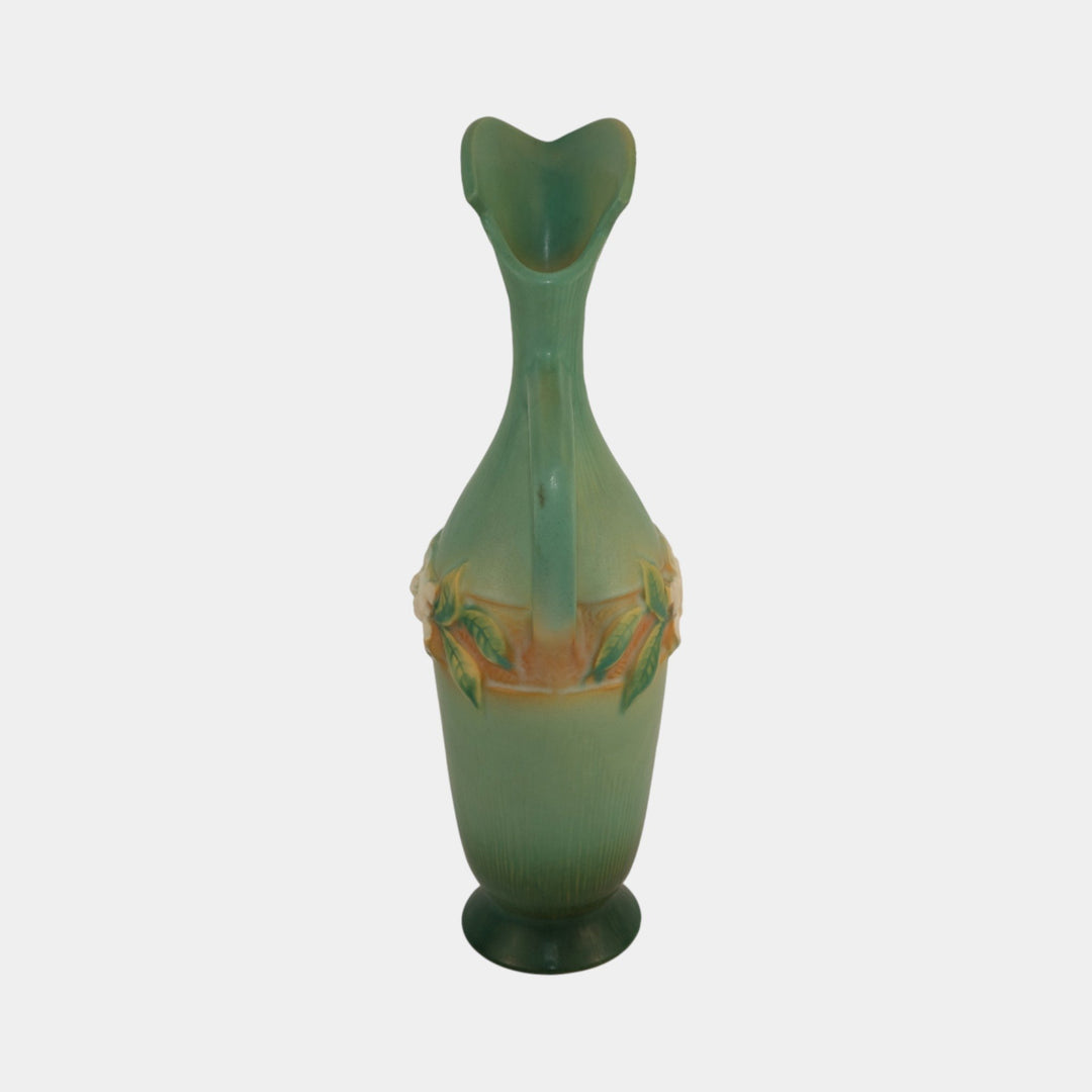 Roseville Gardenia Green 1950 Vintage Art Pottery Ceramic Ewer 618-15