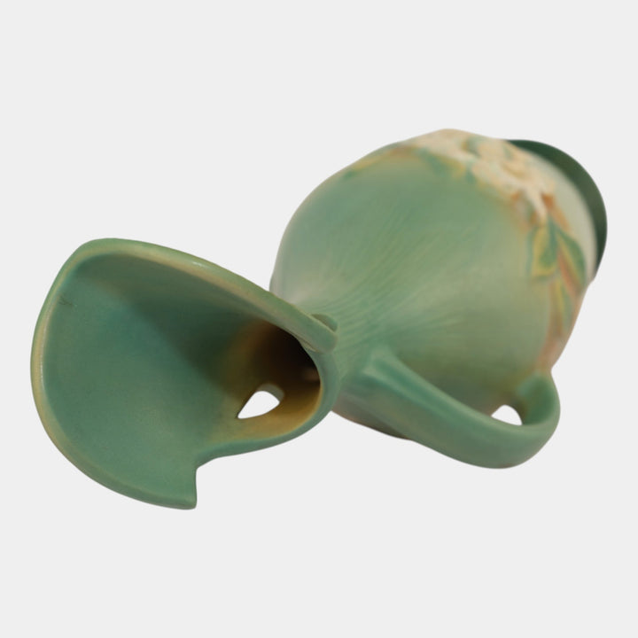 Roseville Gardenia Green 1950 Vintage Art Pottery Ceramic Ewer 618-15