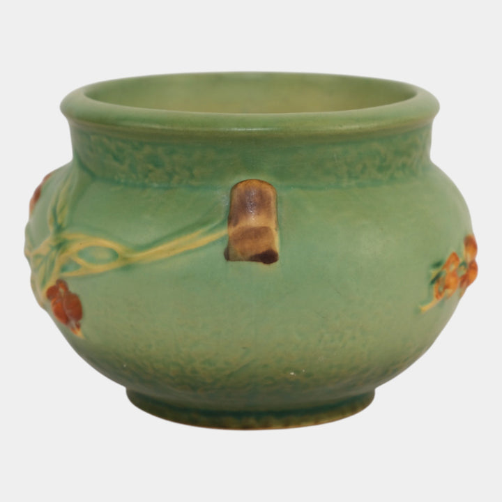 Roseville Bittersweet Green 1951 Art Pottery Ceramic Jardiniere Planter 800-4
