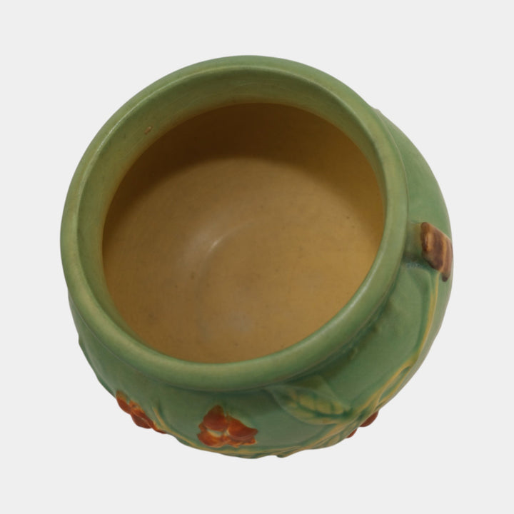 Roseville Bittersweet Green 1951 Art Pottery Ceramic Jardiniere Planter 800-4