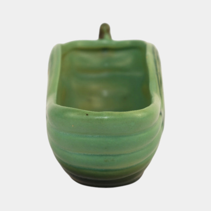 Roseville Pine Cone 1953 Vintage Mid Century Modern Pottery Green Planter 455-6
