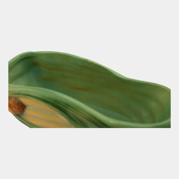 Roseville Pine Cone 1953 Vintage Mid Century Modern Pottery Green Planter 455-6