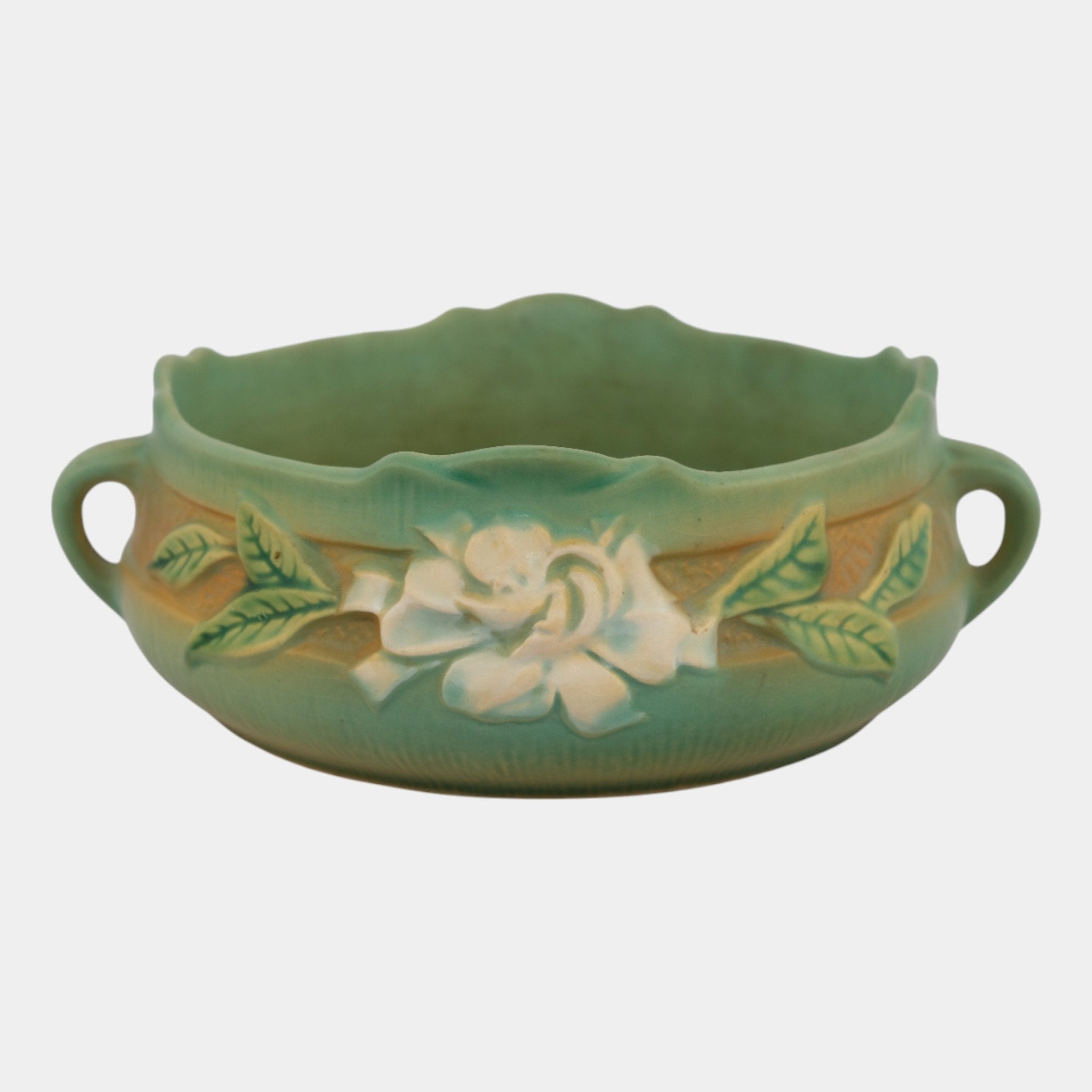 Roseville Gardenia Green 1950 Mid Century Modern Art Pottery