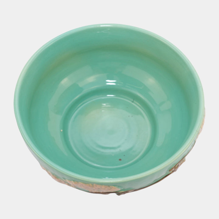 Roseville Ming Tree Green 1949 Mid Century Modern Pottery Ceramic Bowl 527-9