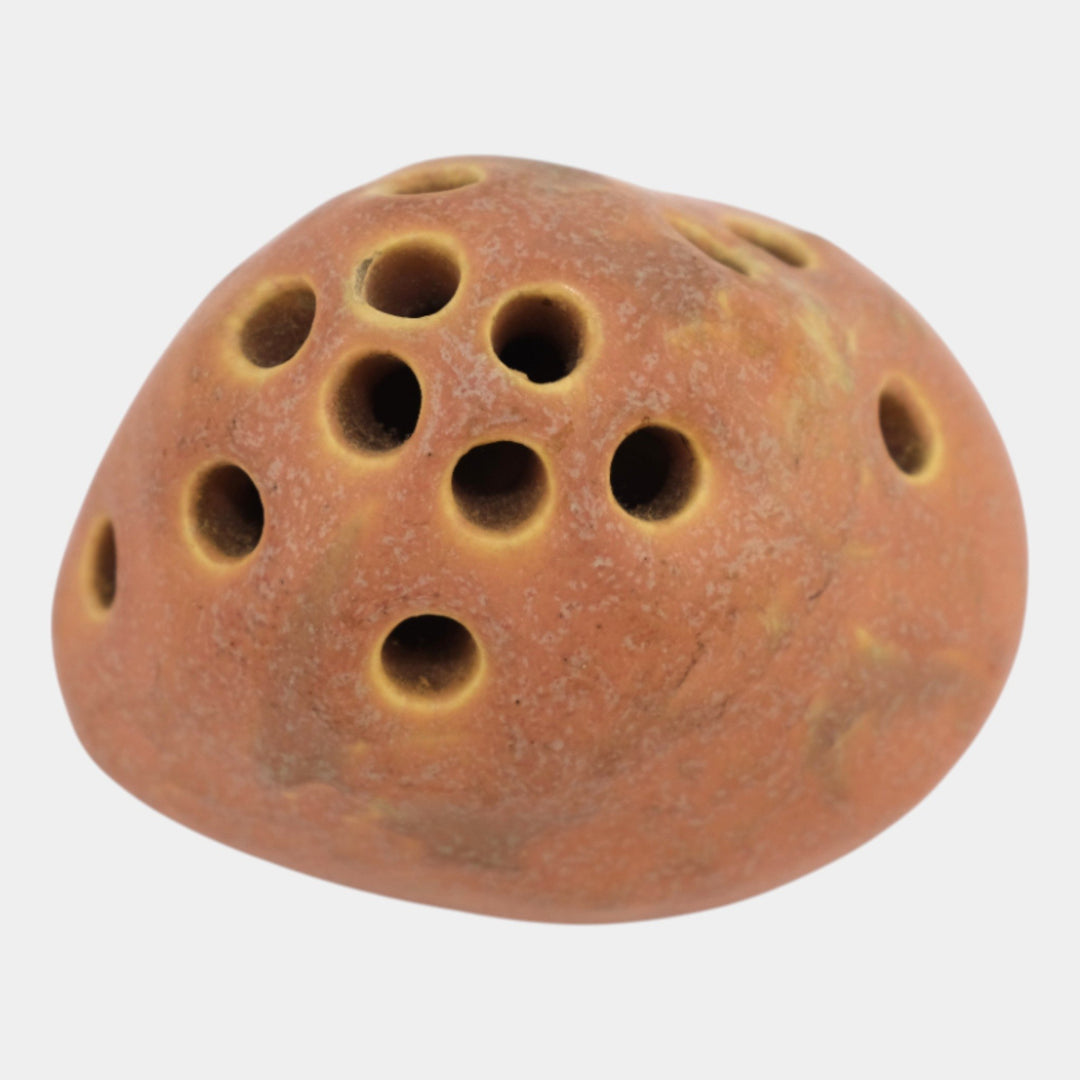 Roseville Cremona Pink 1928 Vintage Art Deco Pottery Ceramic Flower Frog 75