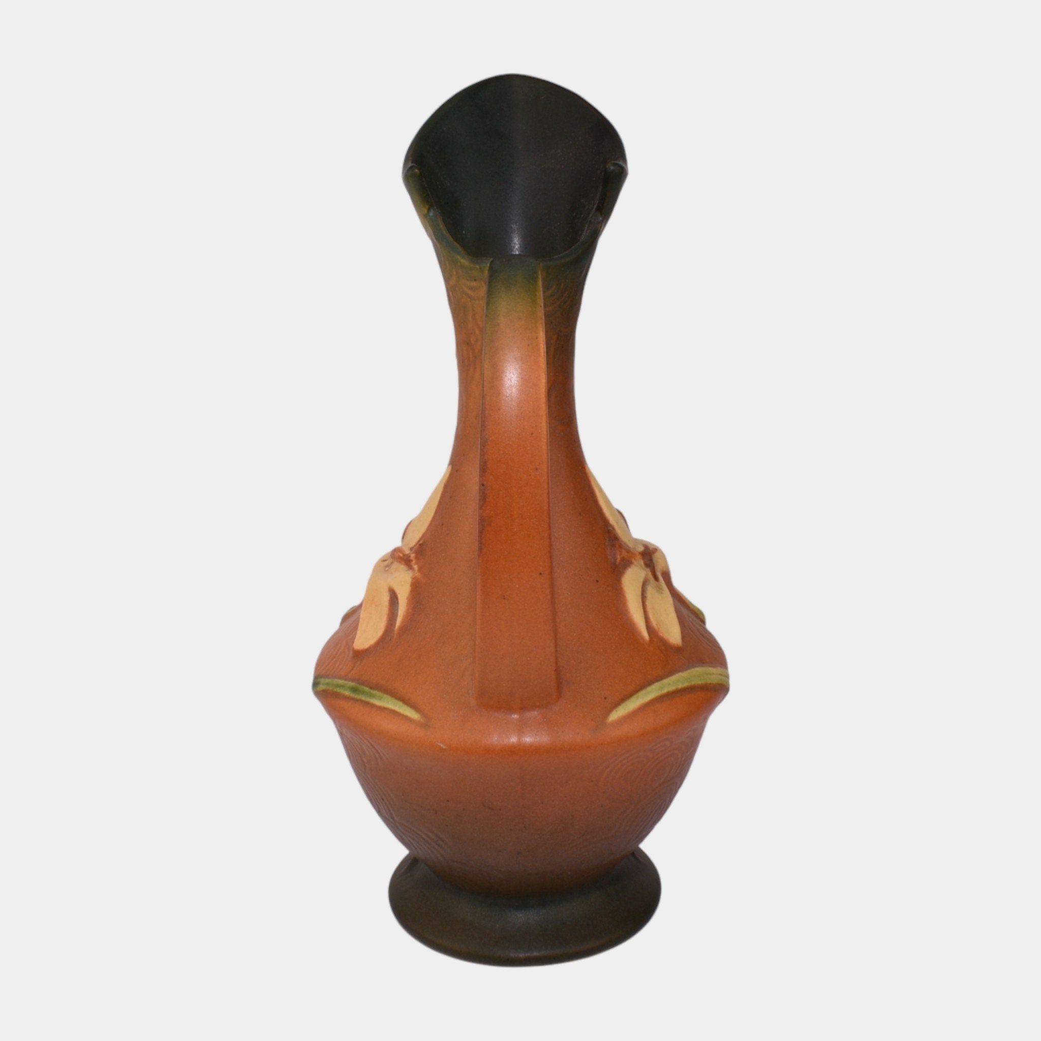Roseville Pottery Zephyr Lily 1946 Brown Mid Century Modern Ewer