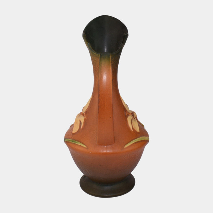 Roseville Pottery Zephyr Lily 1946 Brown Mid Century Modern Ewer 23-10