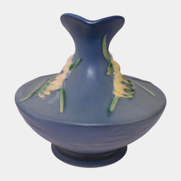 Roseville Freesia Blue 1945 Mid Century Modern Pottery Ceramic Ewer 19-6